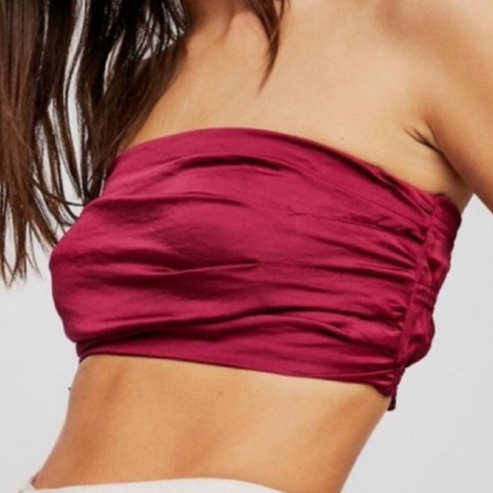 Free People Intimately Git It Tube Satin Bandeau